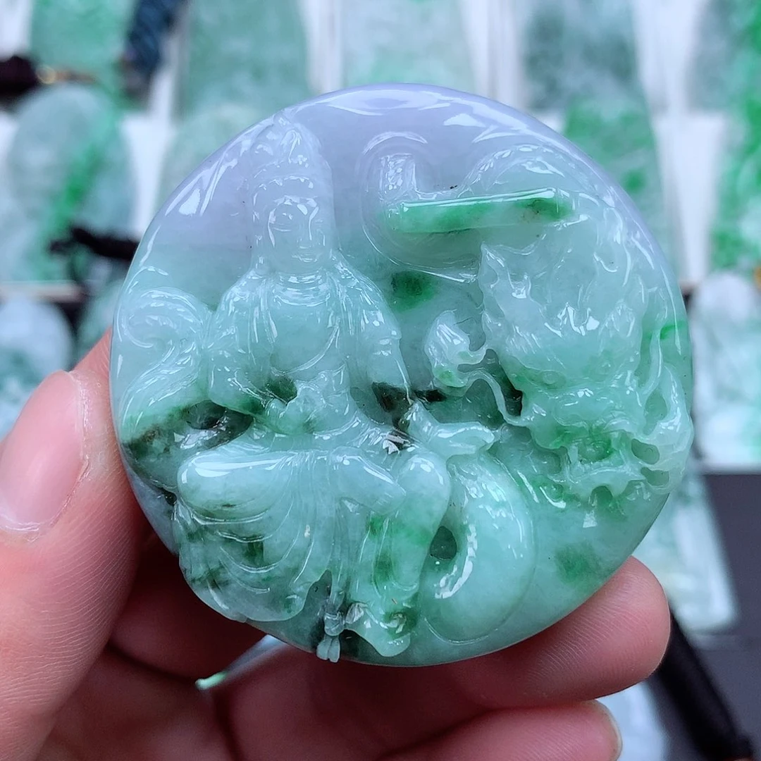 翡翠颈饰未镶嵌翡翠吊坠