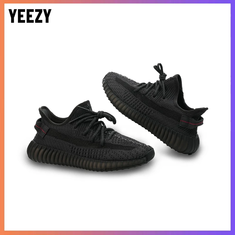 Yeezy椰子鞋「黑天使」夏季透气潮鞋男女百搭休闲鞋