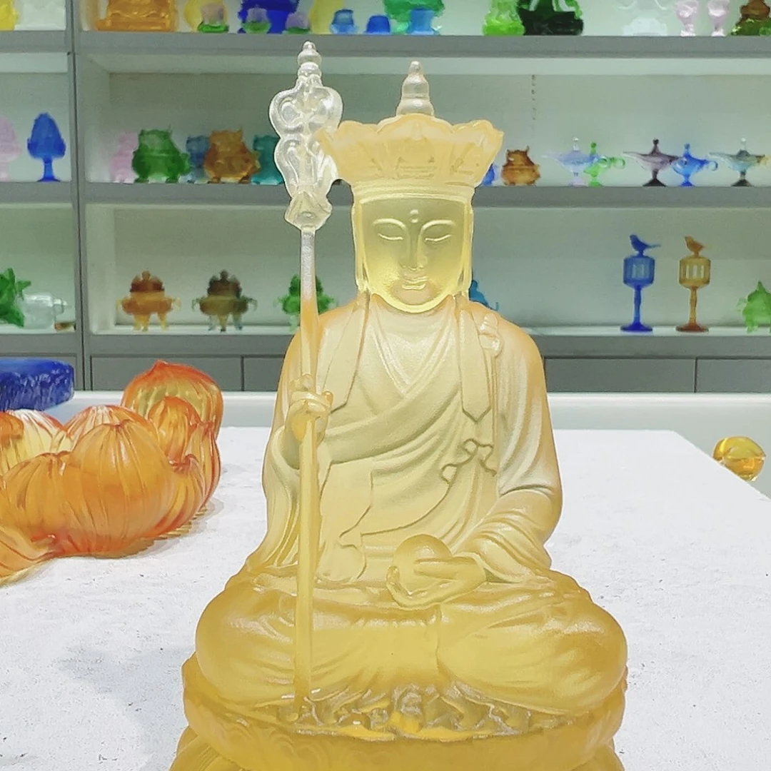 【闪购商品】手工艺品琉璃地藏王菩萨 13cm