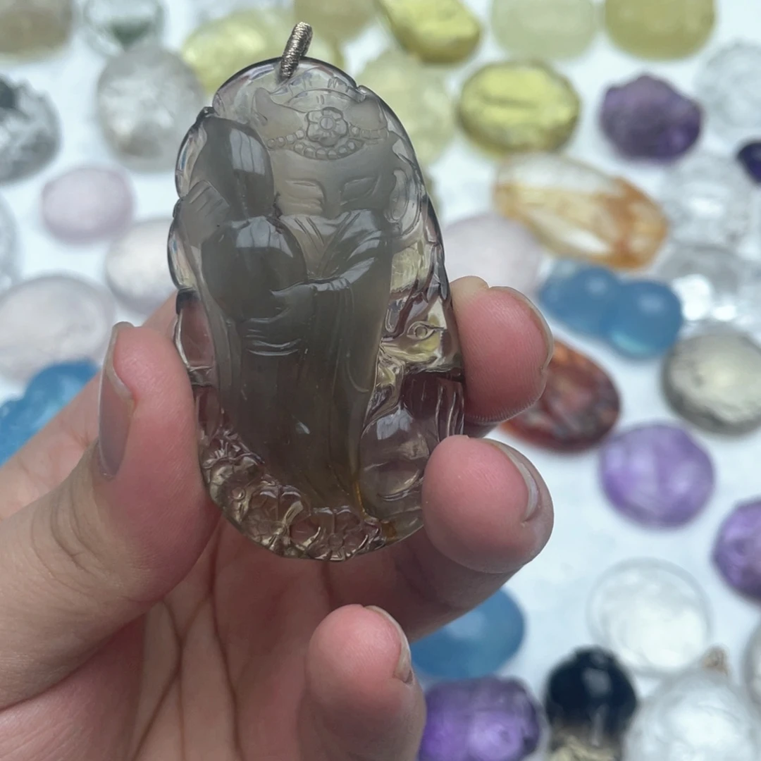 水晶吊坠(不含链)未镶嵌