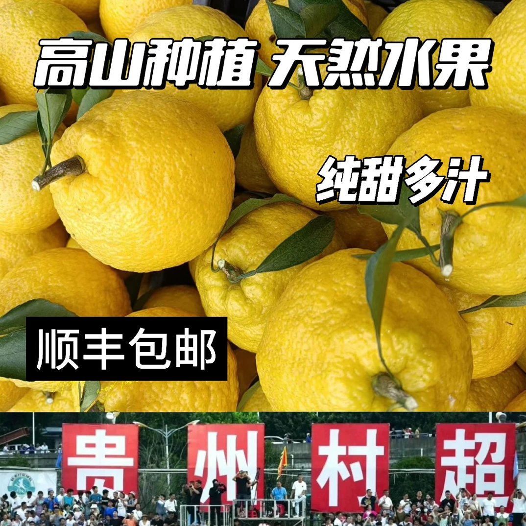 贵州村超圣地榕江特产黄金柚绿色食品顺丰包邮