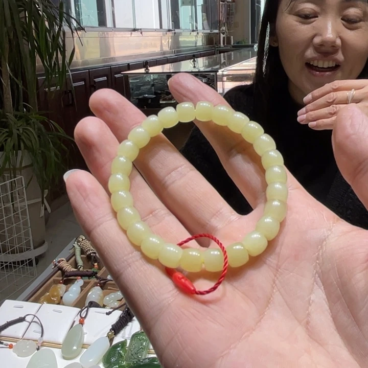 和田玉未镶嵌手串