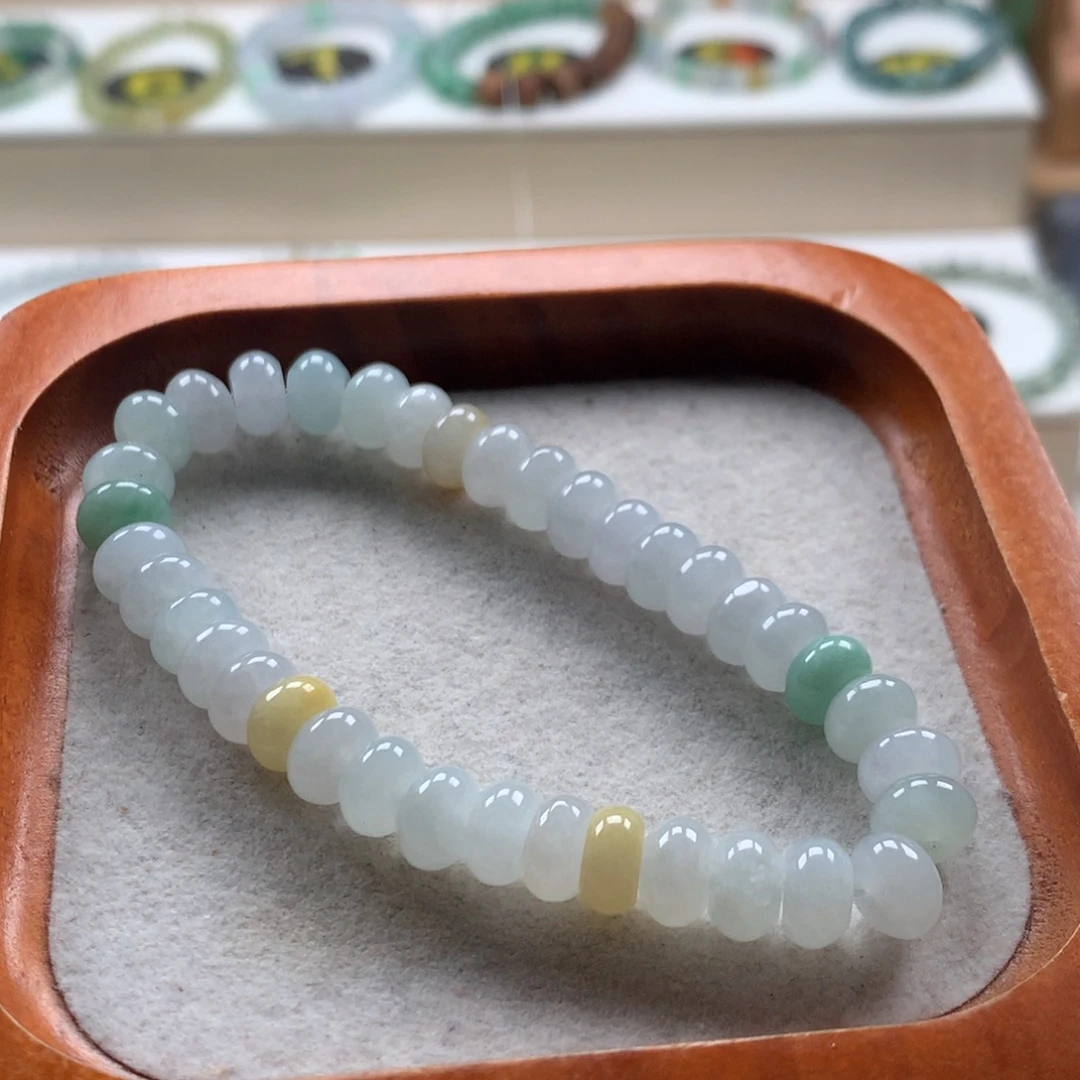 未镶嵌手链翡翠翡翠股珠8.2