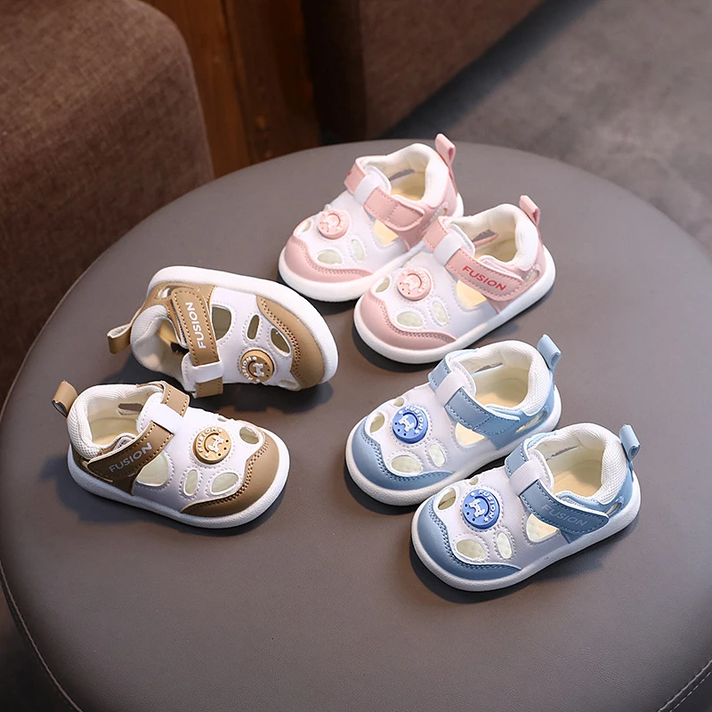 学步鞋宝宝凉鞋男童新款步鞋夏季婴儿女童鞋子软底婴幼儿机能鞋