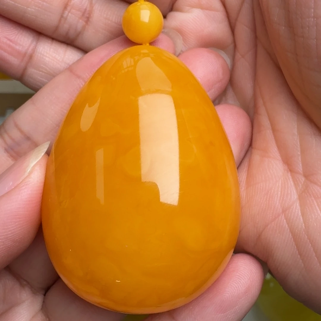 蜜蜡未镶嵌毛衣链无优化无烤色无补胶无覆膜无辐照无煮蜜