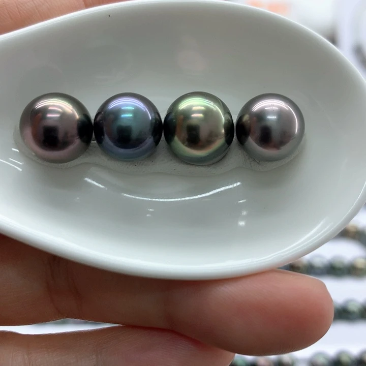 海水珍珠裸珠10+大溪地炫彩 安安
