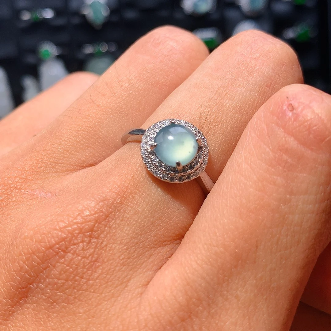 翡翠未镶嵌戒指戒指