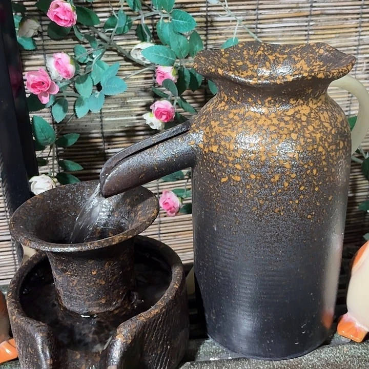 粗陶口径13/27、13/15/15➕10W水泵➕水管➕过滤棉