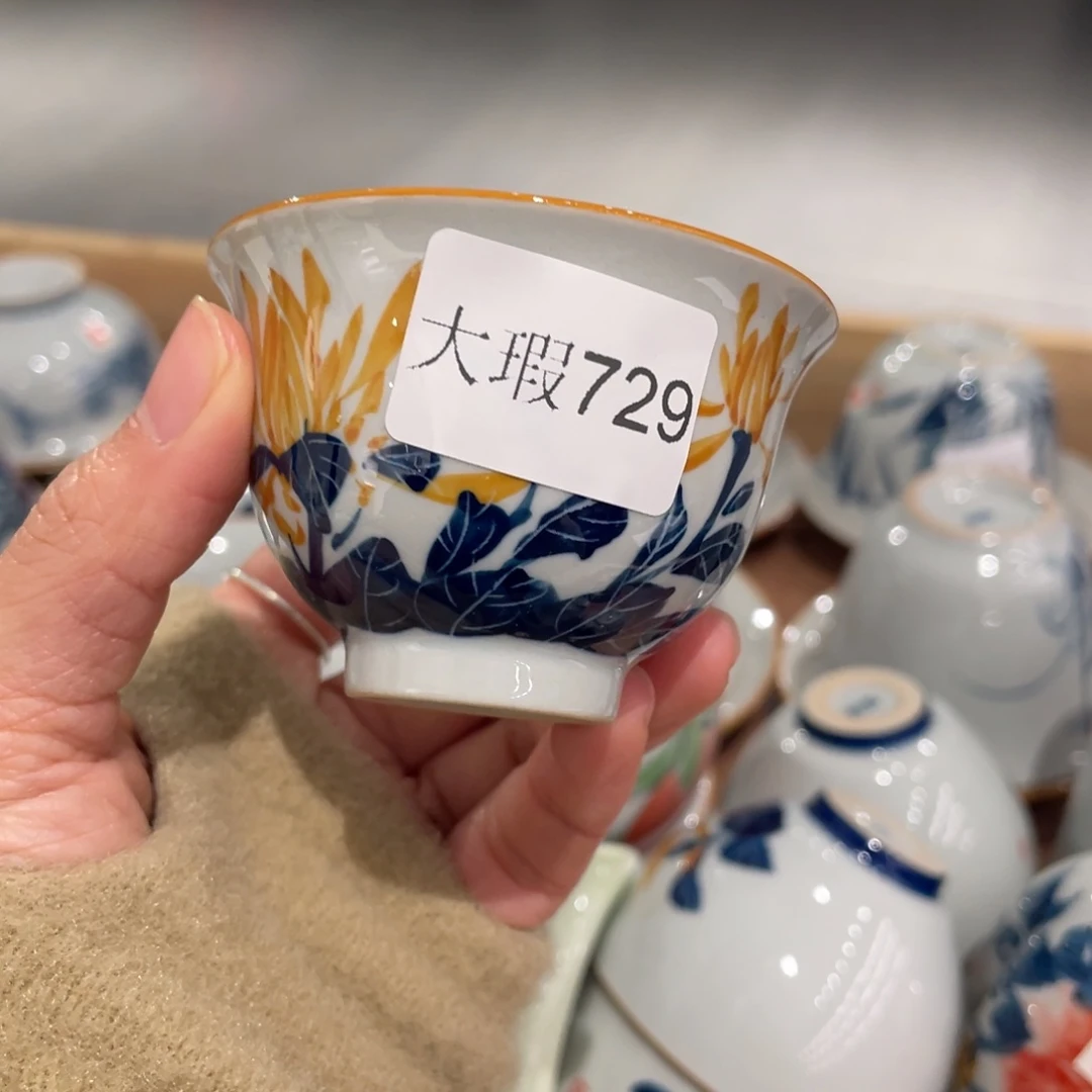 有瑕釉下彩纯手绘