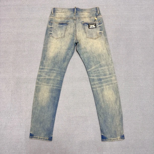 25夏季新款 D2315男士设计师进口百搭时尚弹力水洗小直筒牛仔裤