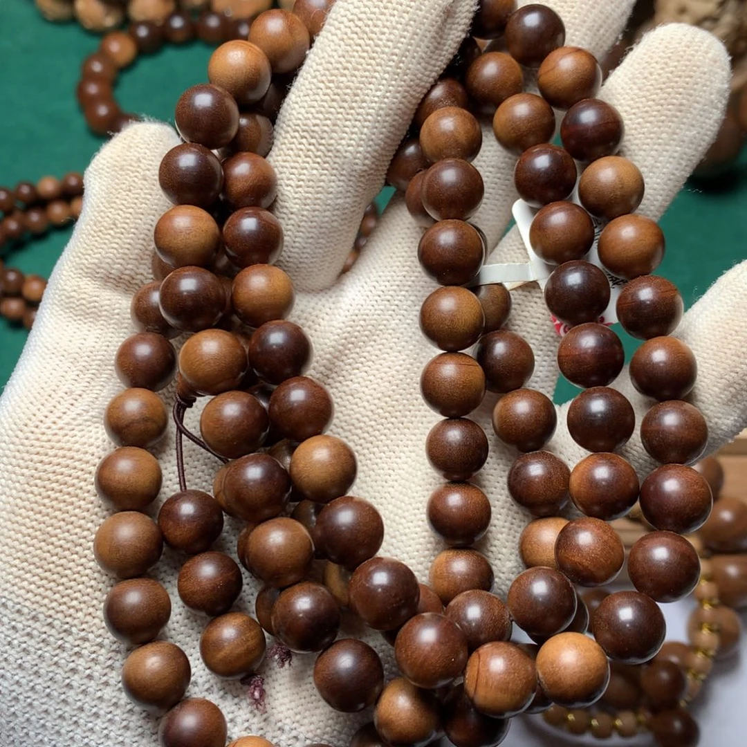 檀香木手串/手链老山檀香1.0多圈沉水