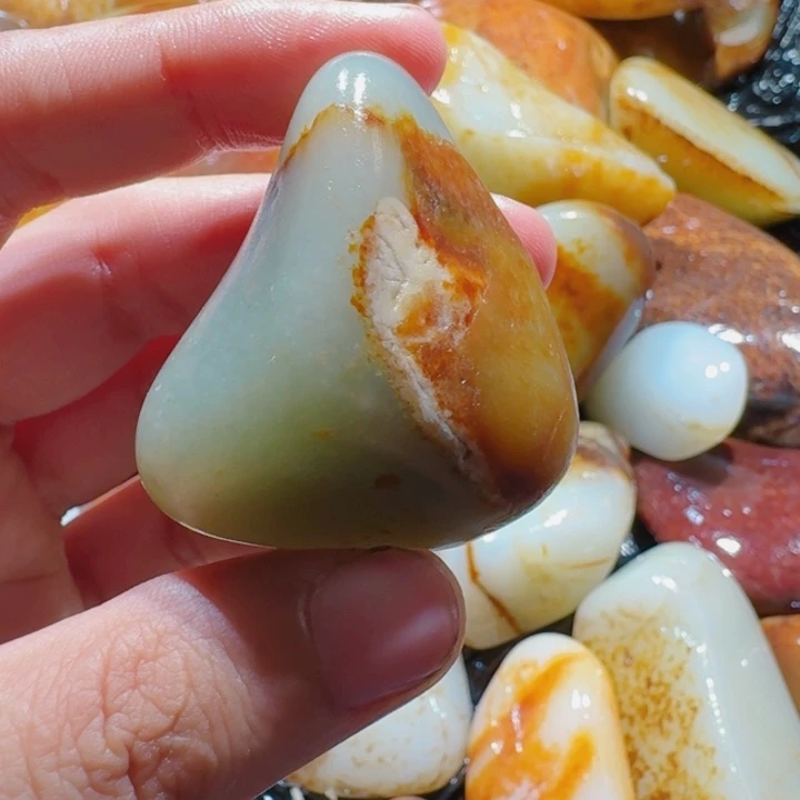 和田玉未镶嵌挂件52克