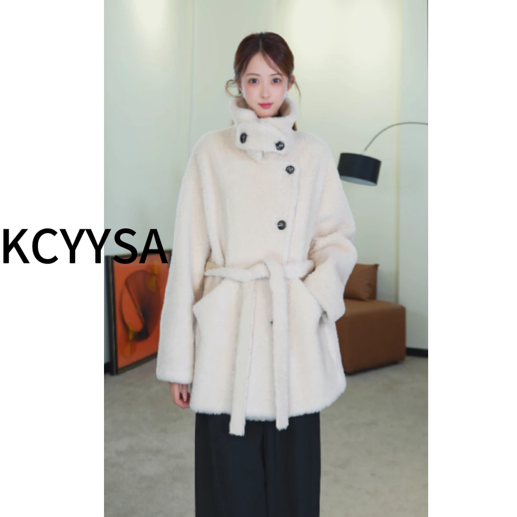 2026设计师款南非米粒卷气质轻奢时尚短款羊皮毛一体 001