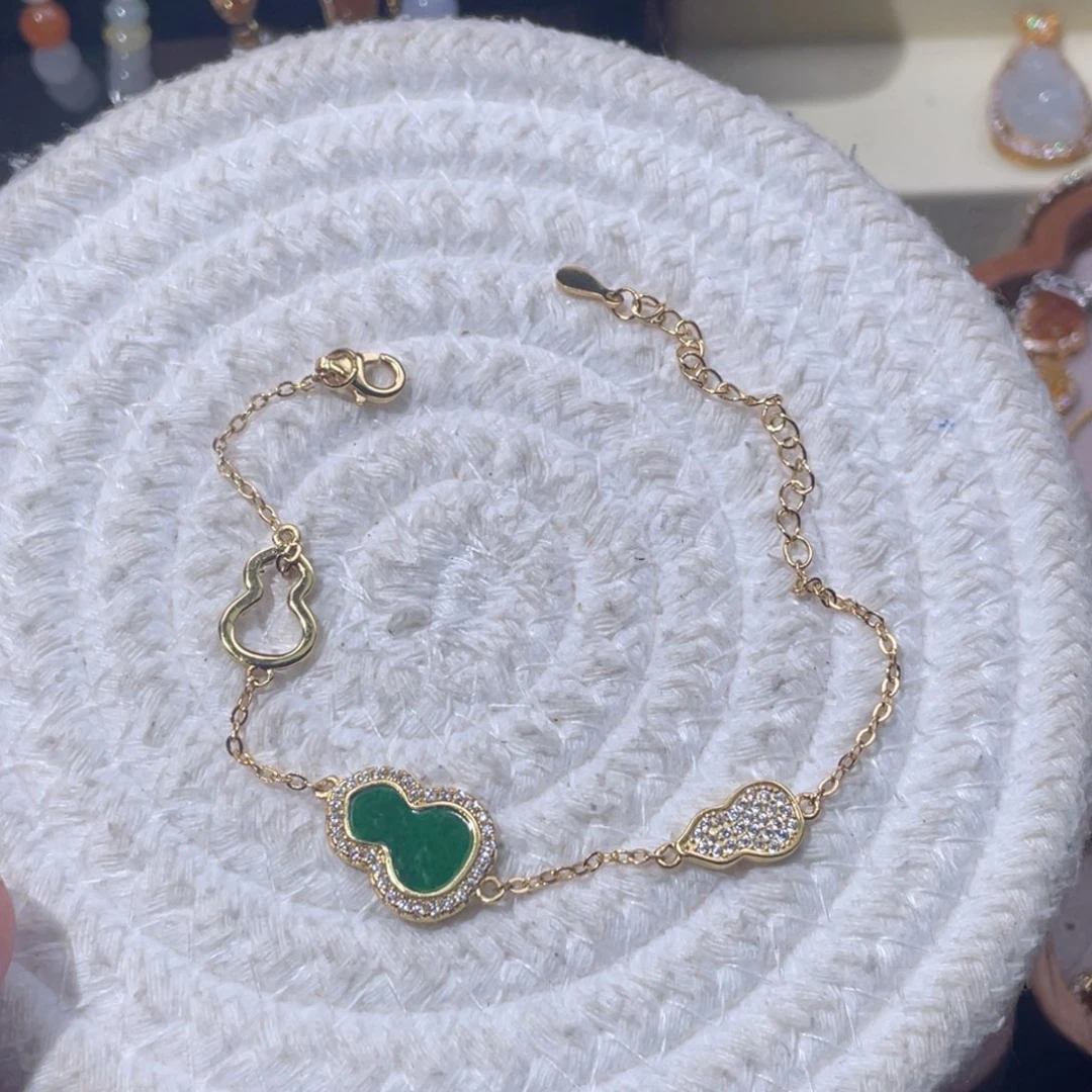 翡翠银S925镶嵌颈饰