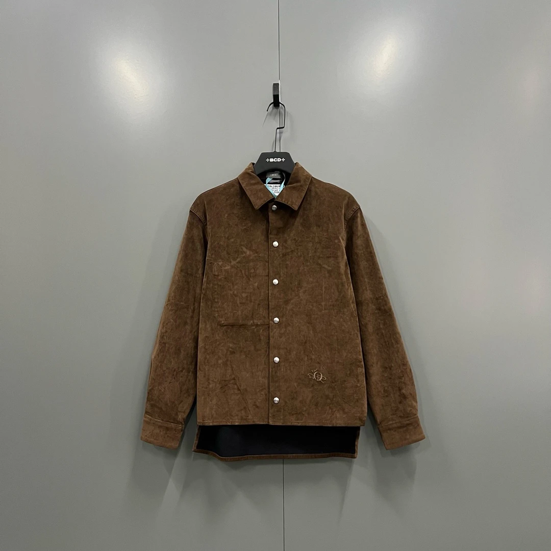 未使用 DIOR/迪奥 （ll） TS 植绒刺绣衬衫 42码 200831