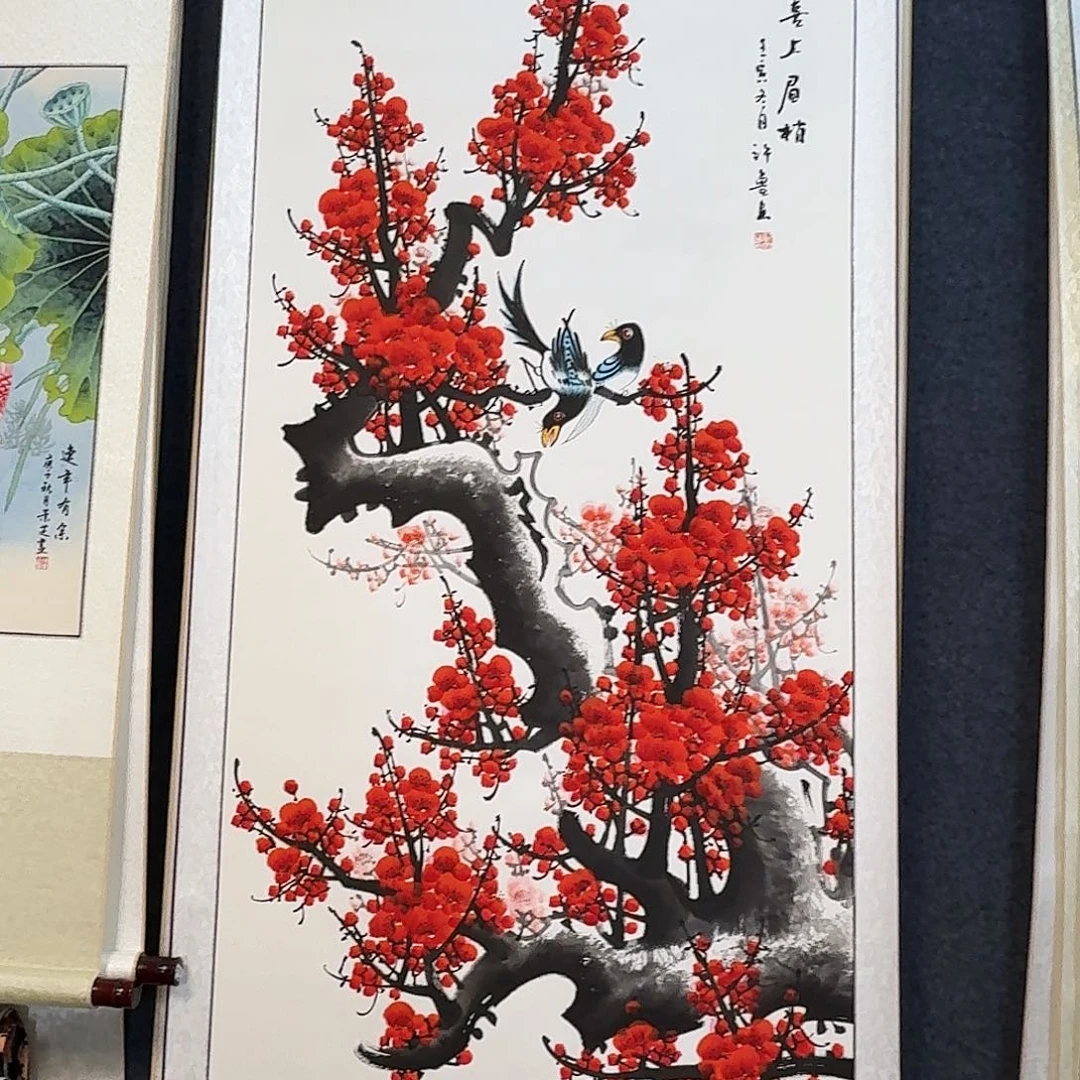 纯手绘国画作品好看四尺