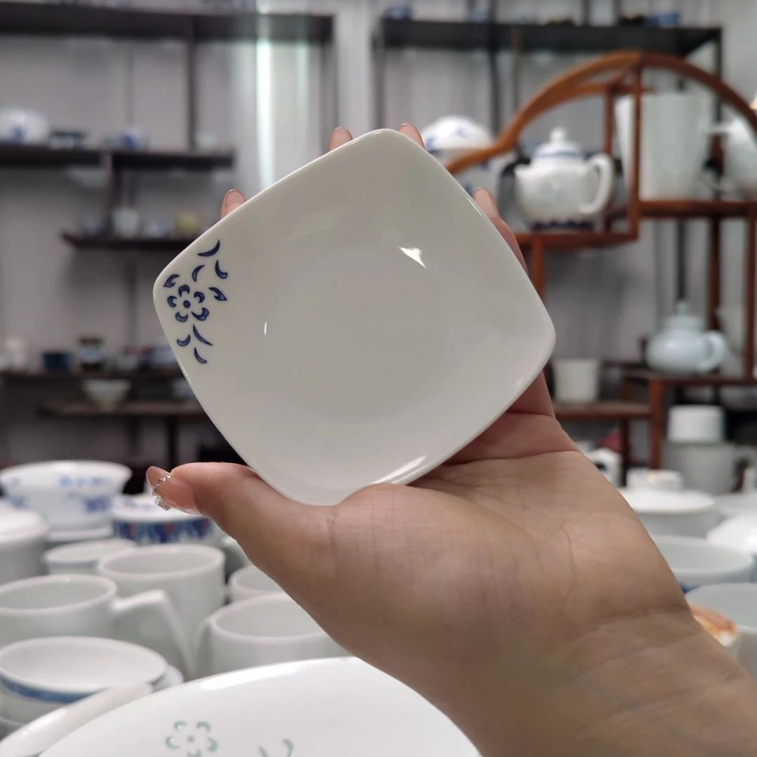 瓷清韵味碟十只装景德镇