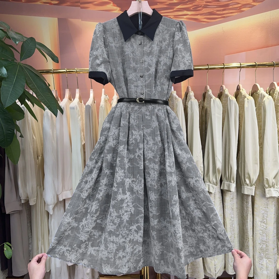 【RG1192】2025年新款时尚气质百搭减龄显瘦新款女装连衣裙