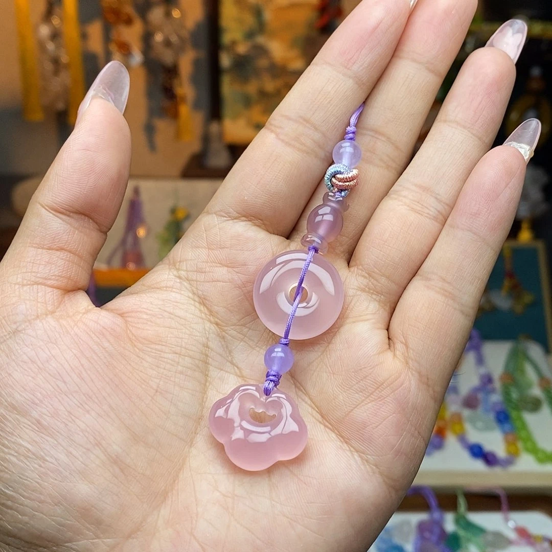 玛瑙/玉髓车挂未镶嵌挂件