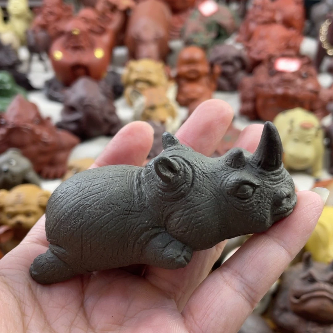 【闪购商品】紫砂茶宠紫砂犀牛