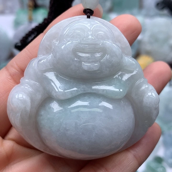 翡翠未镶嵌颈饰大佛福利卡厚14+