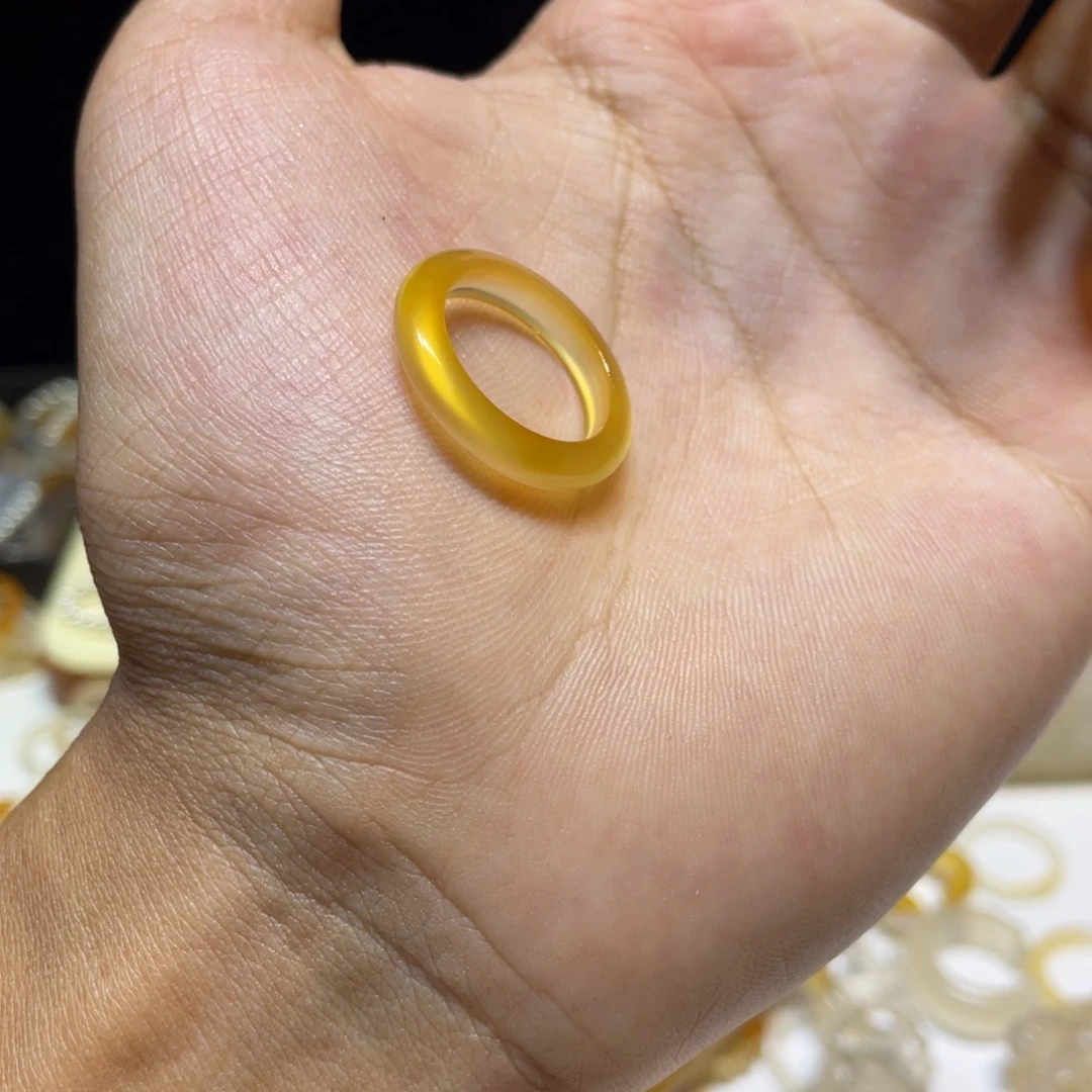 玛瑙/玉髓未镶嵌戒指30号港13