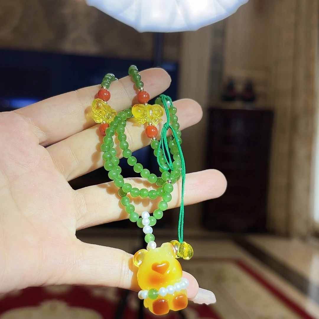 未镶嵌颈饰琥珀琥珀