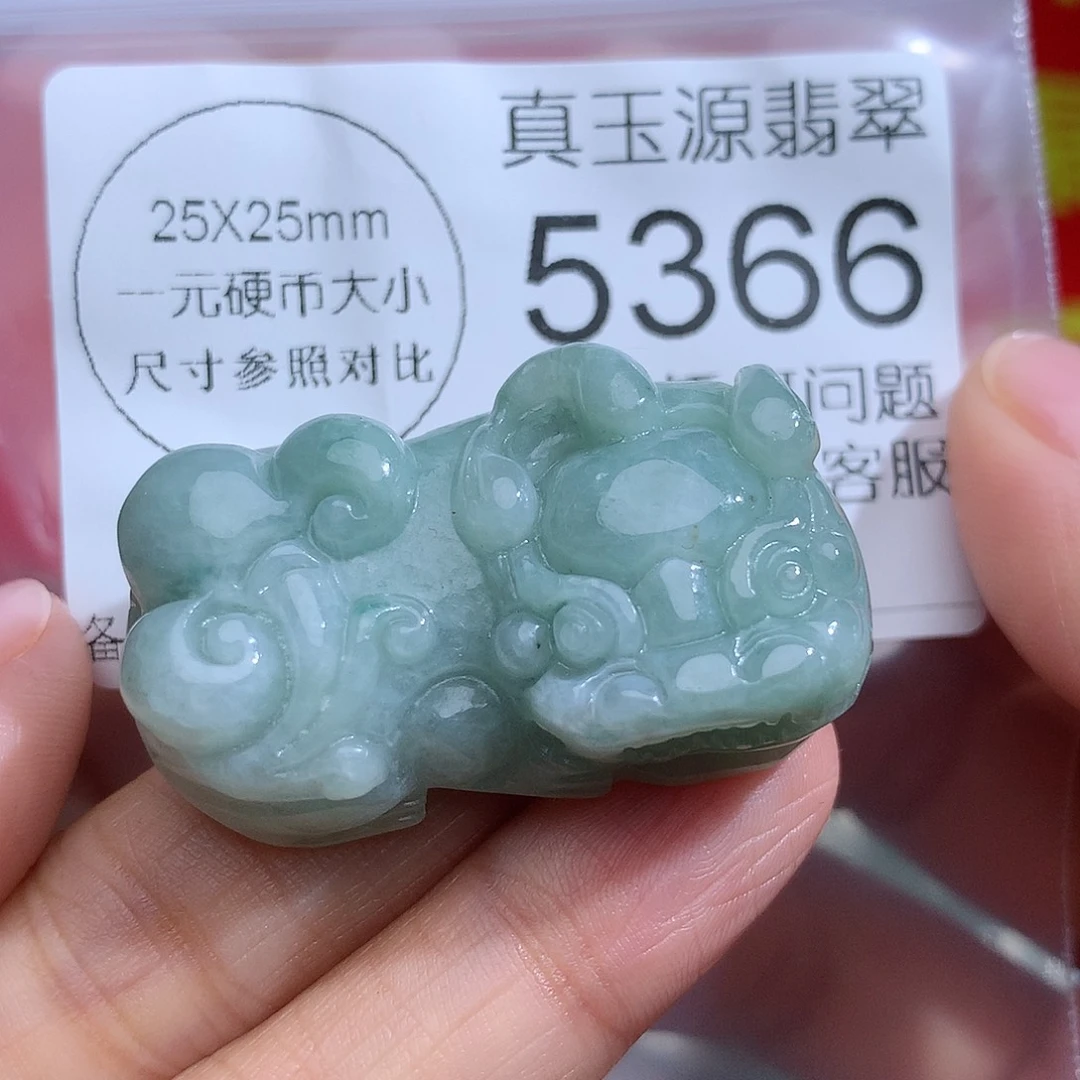 翡翠未镶嵌颈饰5366。