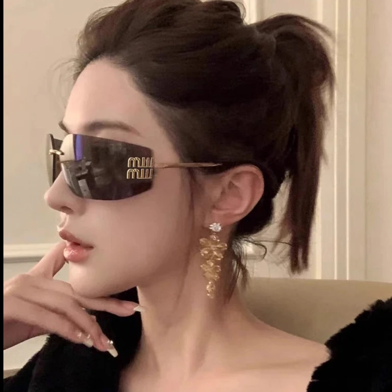 【专柜品质】轻奢太阳镜女款无框墨镜 时尚气质 遮阳防紫外线显脸小