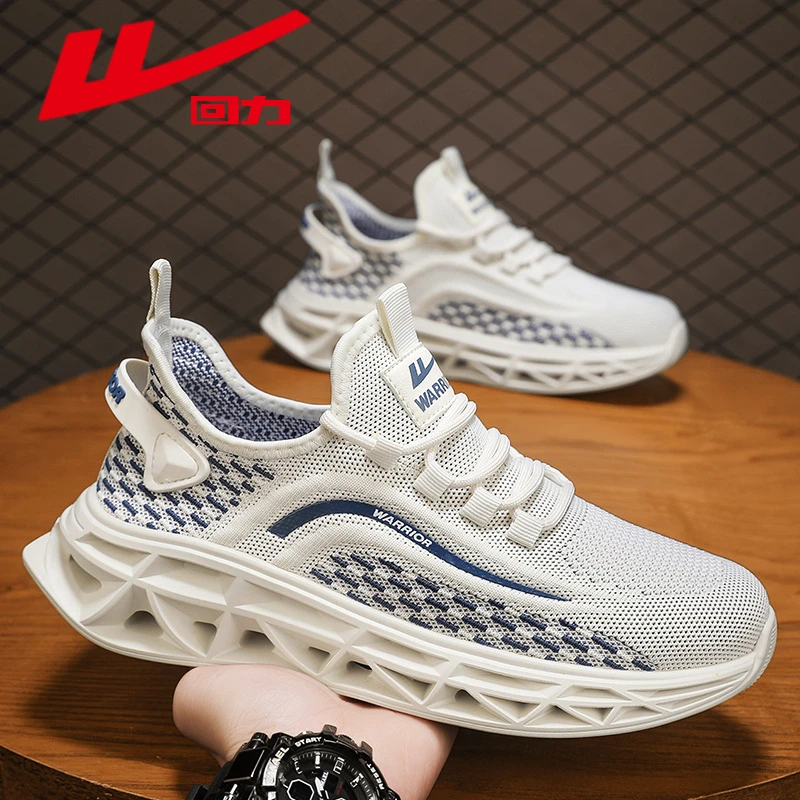 回力男鞋春夏新款透气不臭脚飞织网面运动休闲跑步鞋轻便软底潮鞋