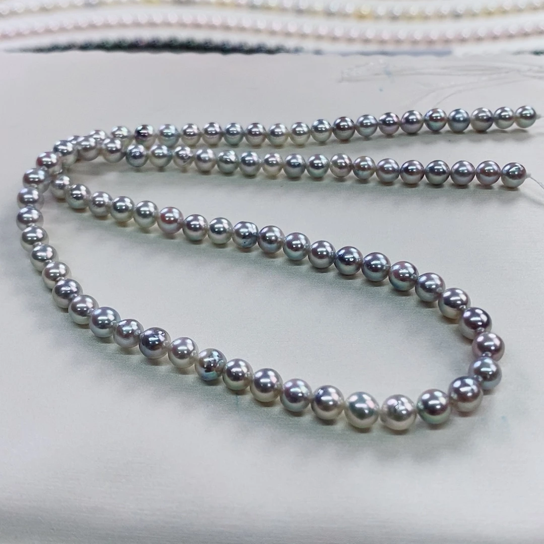 项链未镶嵌海水珍珠4-5