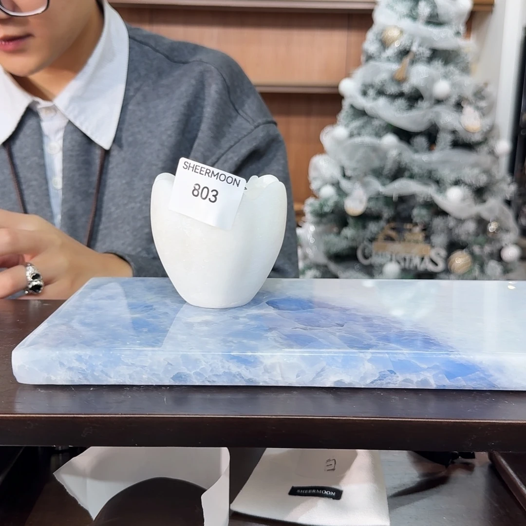 纯天然大理石803皇家白玉郁金香香薰