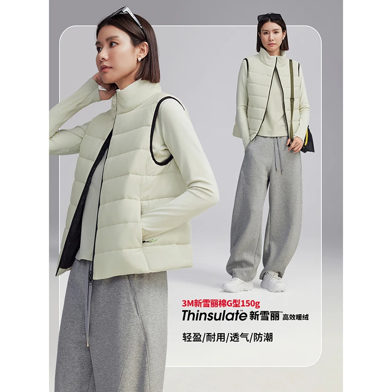 CLOUDSPACE/云上生活【留白马甲】半高领撞色围边背心2025冬上衣