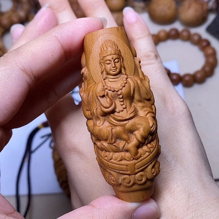 手串/手链檀香木老山檀香雕刻千手大吊坠