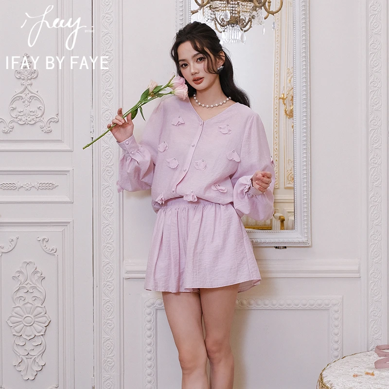 IFAY BY FAYE松紧腰A字版短裤IF922S11001266