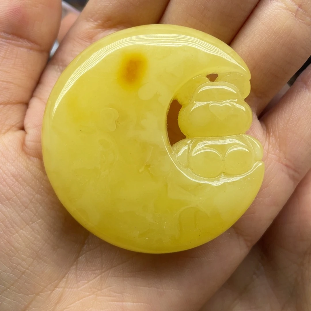 琥珀未镶嵌裸石天然琥珀蜜蜡