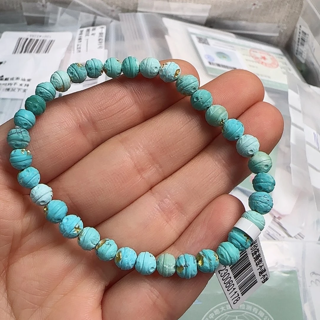 绿松石珠宝半成品未镶嵌