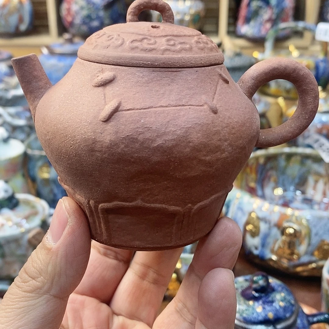 粗陶志野柴烧茶器