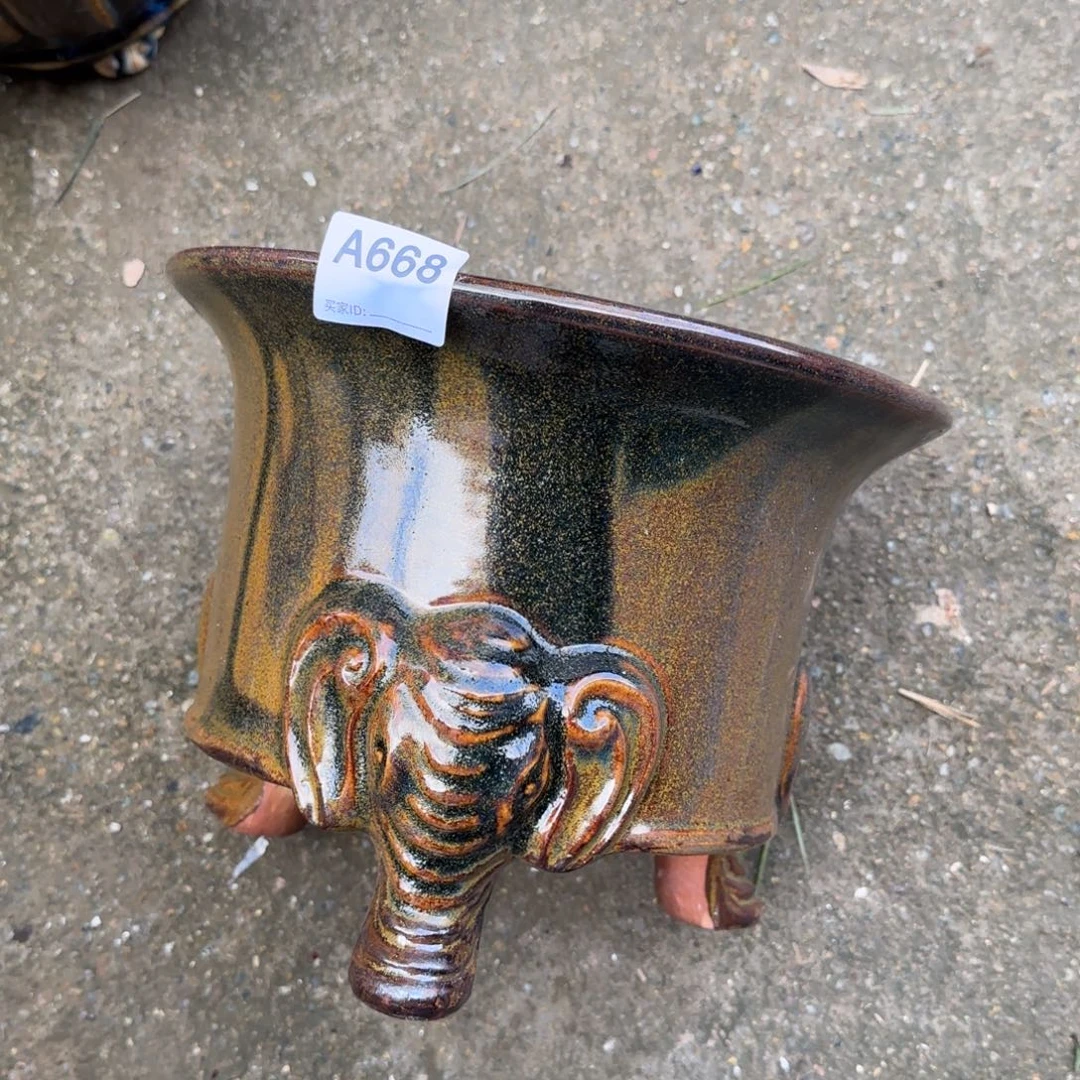 紫砂花盆尼****嚯668瑕疵品