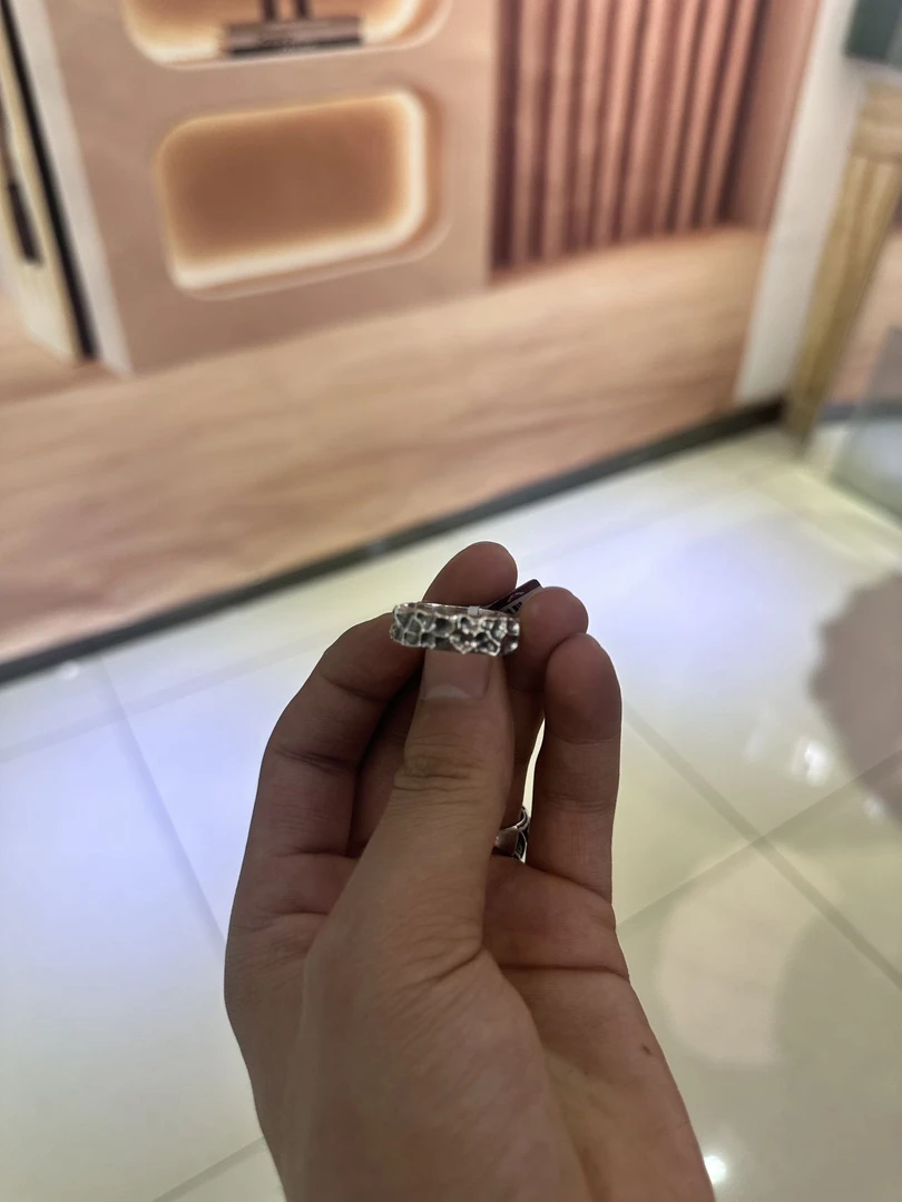 足银仿珍珠戒指 爱民纯银首饰戒指570502