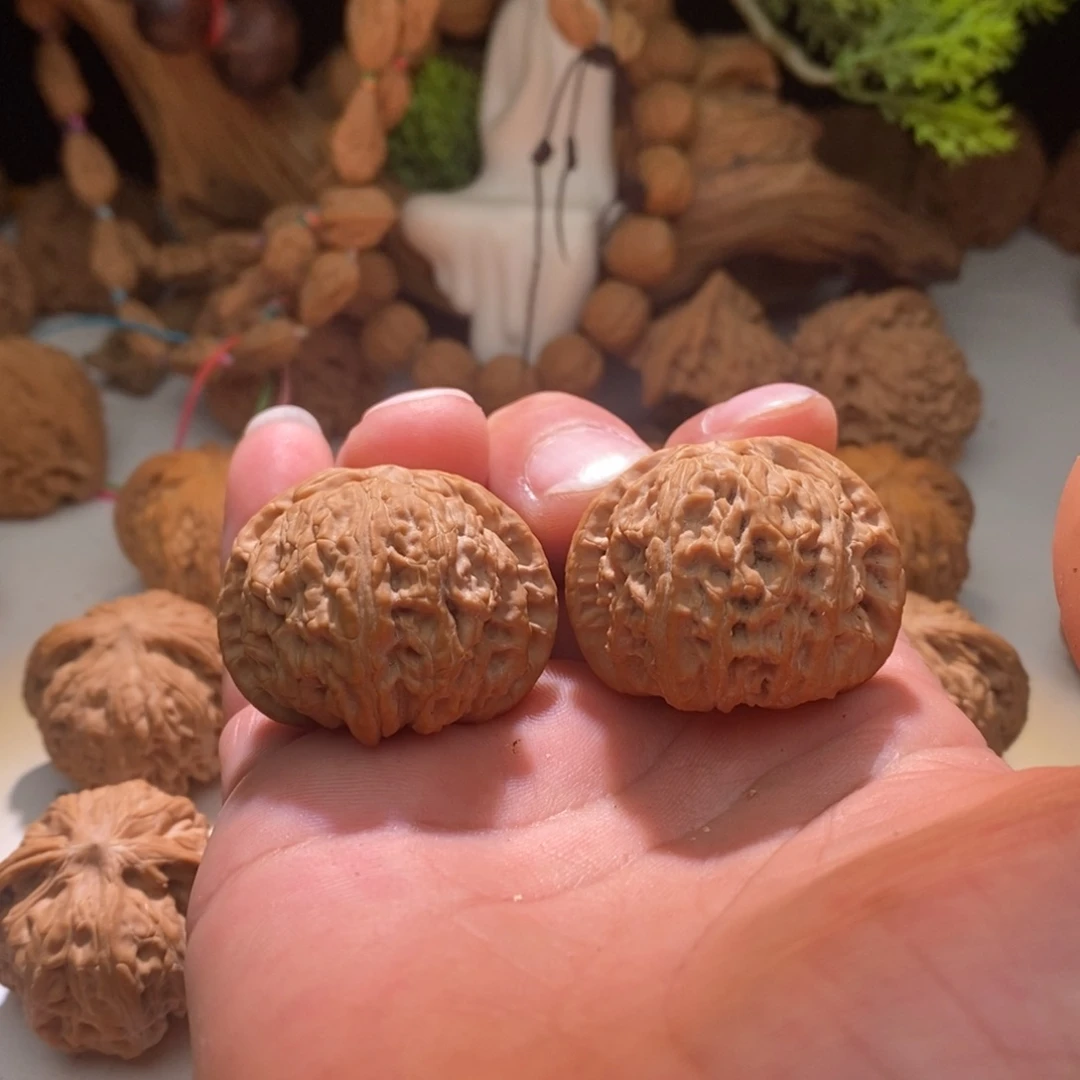 把件文玩核桃白狮子39