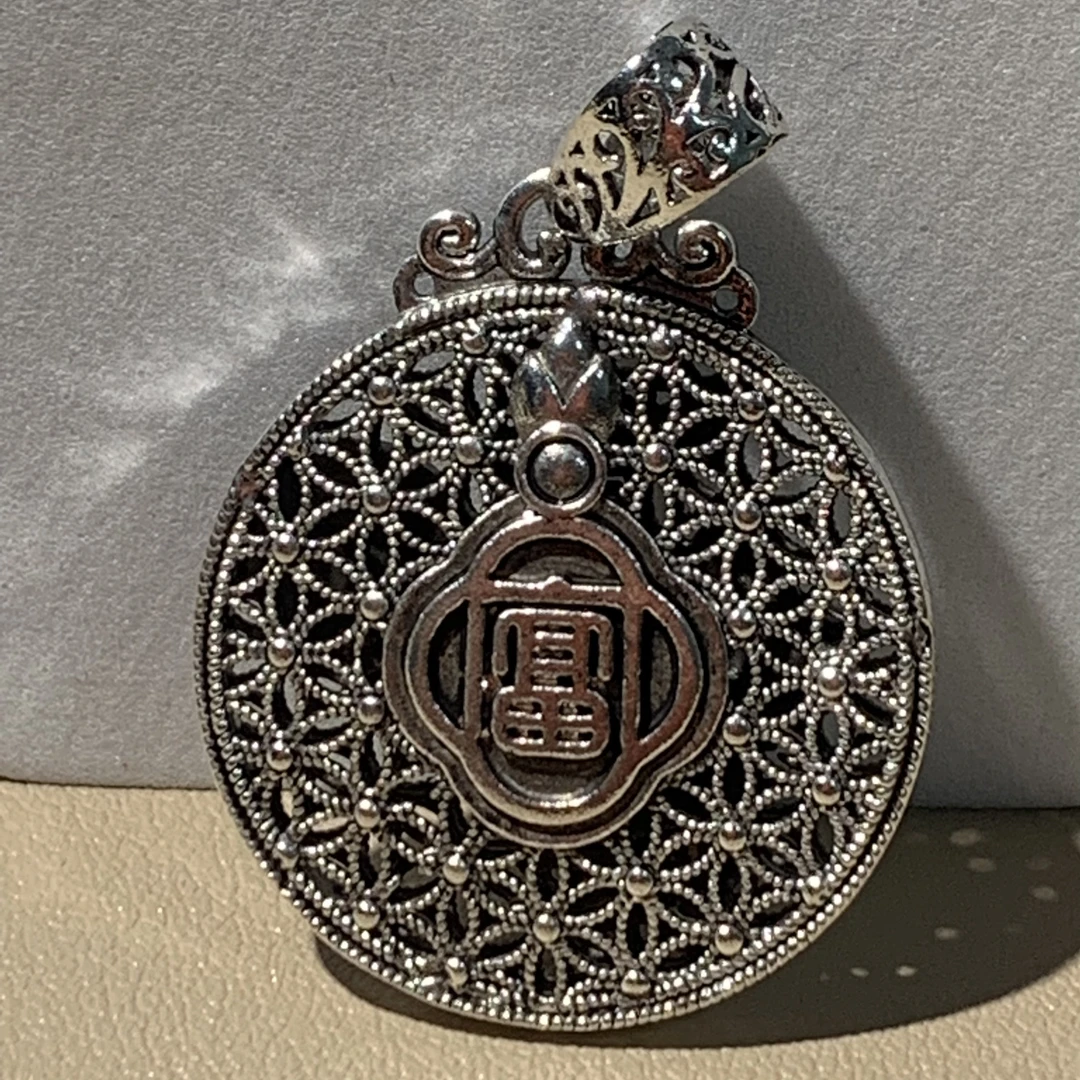 钨合金吊坠 2510【步步生莲】时尚镂空吊坠