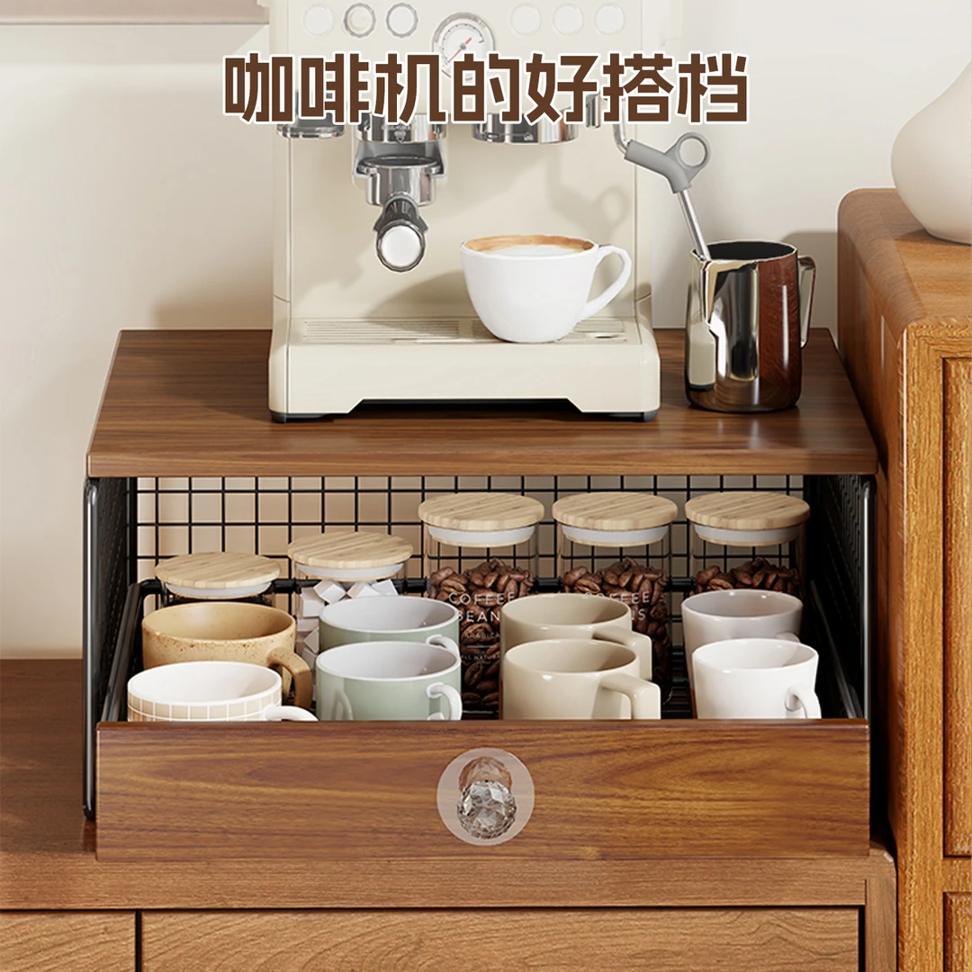 咖啡机置物架桌面摆放台餐桌吧台杯架咖啡杯分层收纳抽屉展示架子