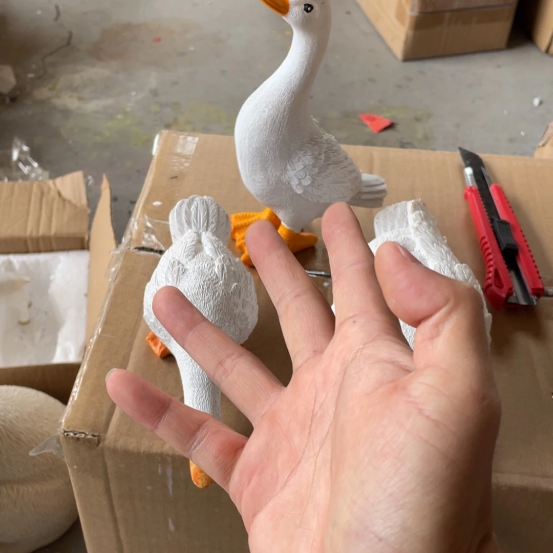 【闪购商品】树脂三只鸭子摆件