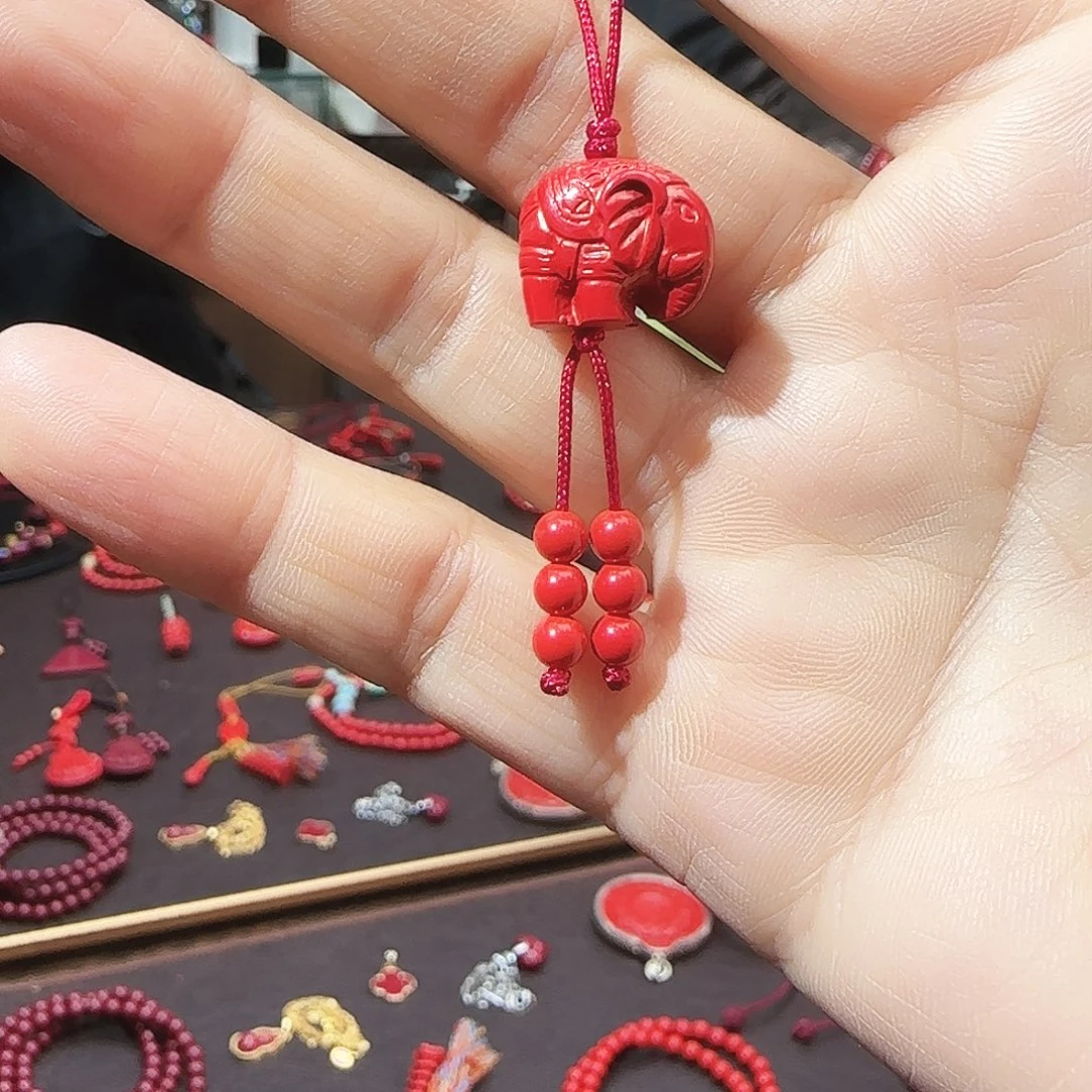 天然辰砂朱砂挂件