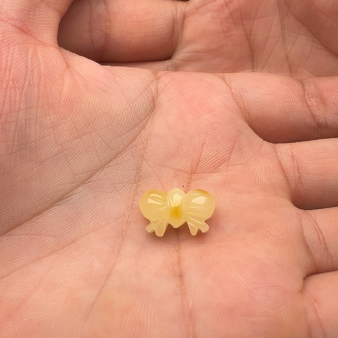 蜜蜡颈饰未镶嵌蝴蝶结提溜吊坠