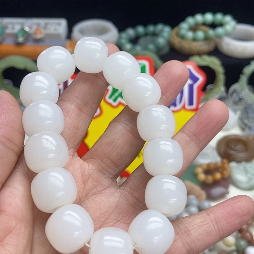 【闪购商品】石英质玉手镯53未镶嵌萱*儿