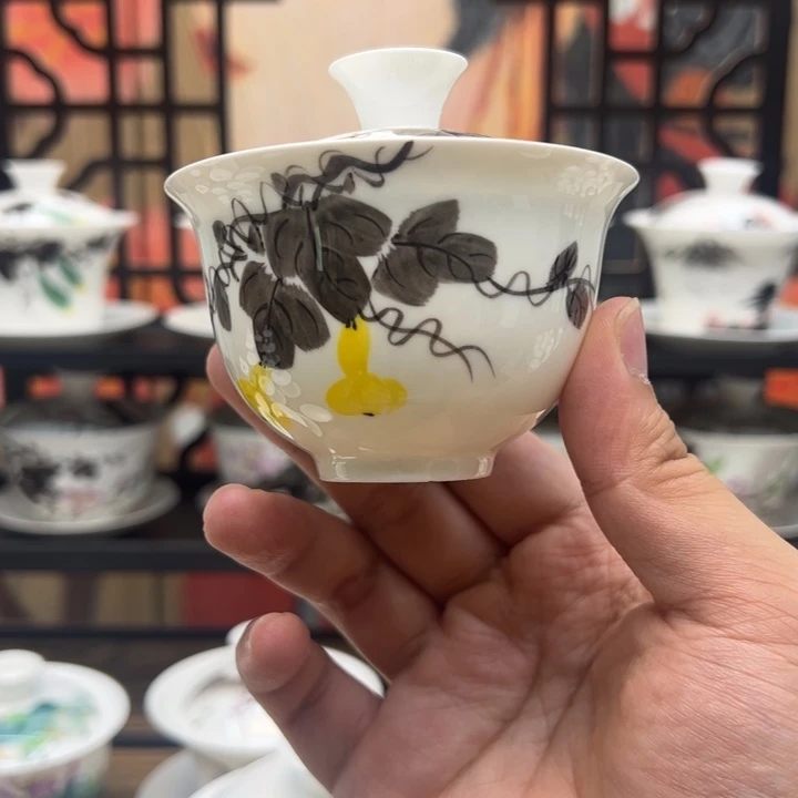 葫芦盖碗一个130不送杯子