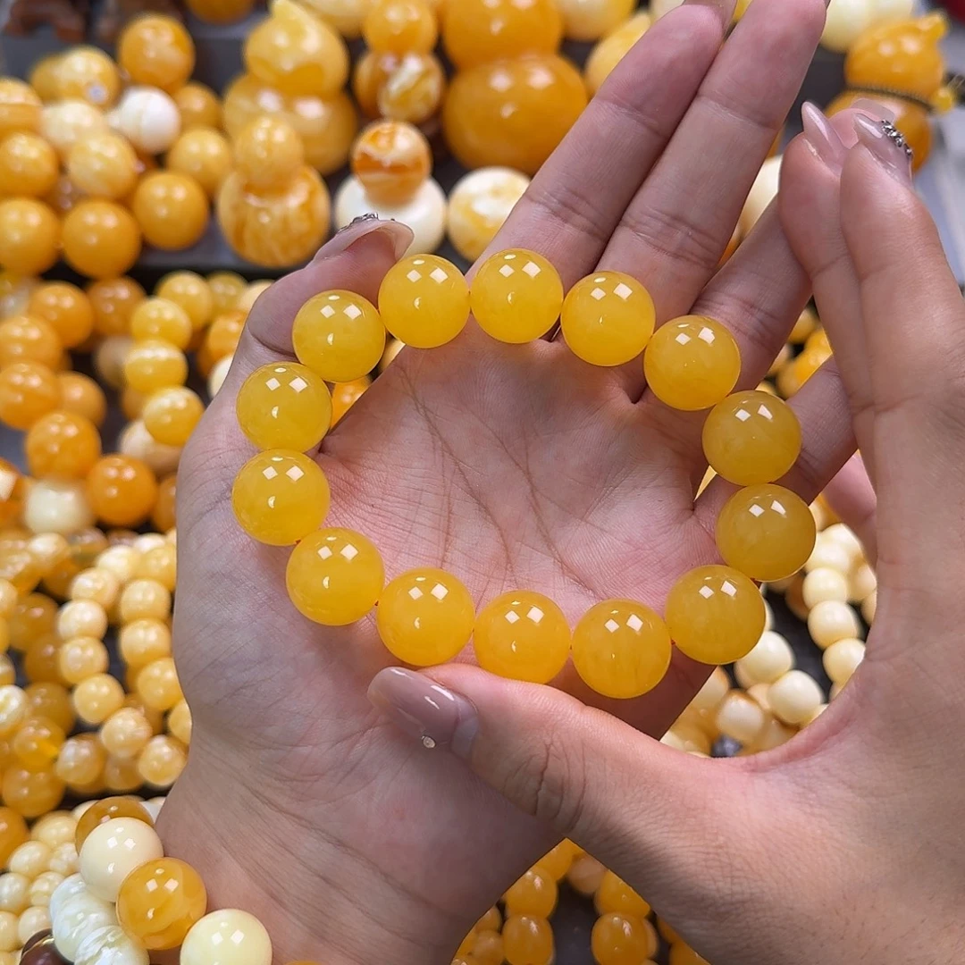 蜜蜡未镶嵌珠宝奇石同料17mm