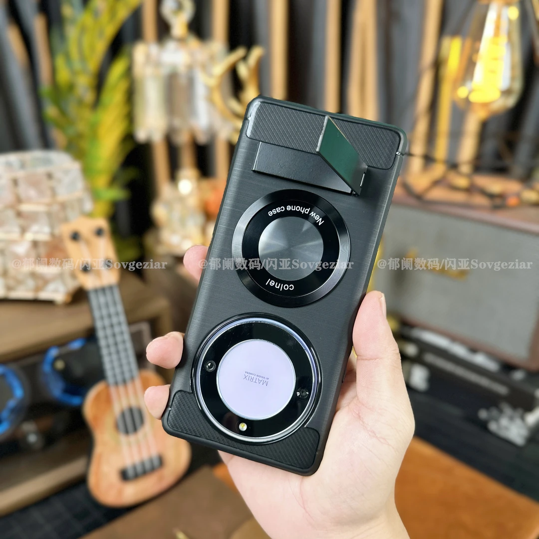 【碳纤维拉丝纹+金属一字支架】适用于荣耀X40手机壳防摔